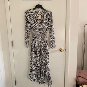 Beautiful zebra print maxi dress